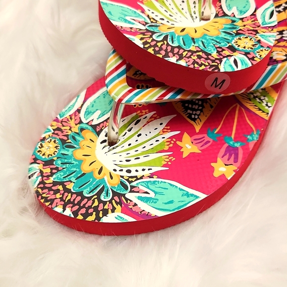 Vera Bradley Women's Flip Flop in Pattern Rumba Size Medium (7-8) NWT - Picture 4 of 4